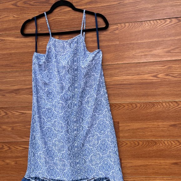 KNOX ROSE MAXI dress floral blue asymetric strappy small S. - Picture 4 of 9